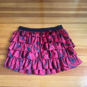 Ralph Lauren plaid ruffle mini skirt